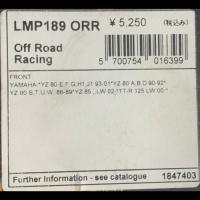 【アウトレット】 AP Racing ブレーキパッド LMP189 ORR (YZ80等)