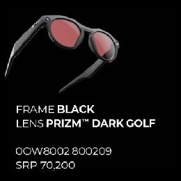 OAKLEY META HSTN BLACK/  PRISM DARK GOLF