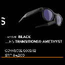 OAKLEY META HSTN BLACK/ PRISM TRANSITIONS AMETHYST